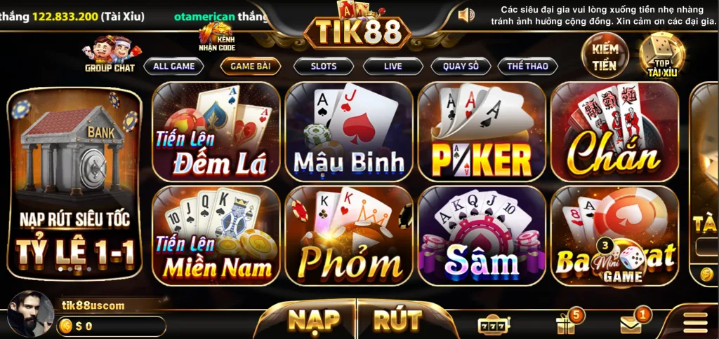 Game Bài Tik88
