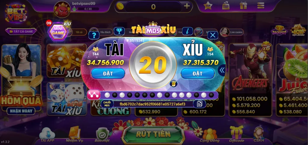 Tài Xỉu Md5 Betvip